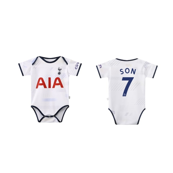 23-24 Babyfotballklær nr. 10 Miami Messi nr. 7 Real Madrid-trøye BB Jumpsuit i ett stykke NO.7 SON Size 9 (6-12 months)