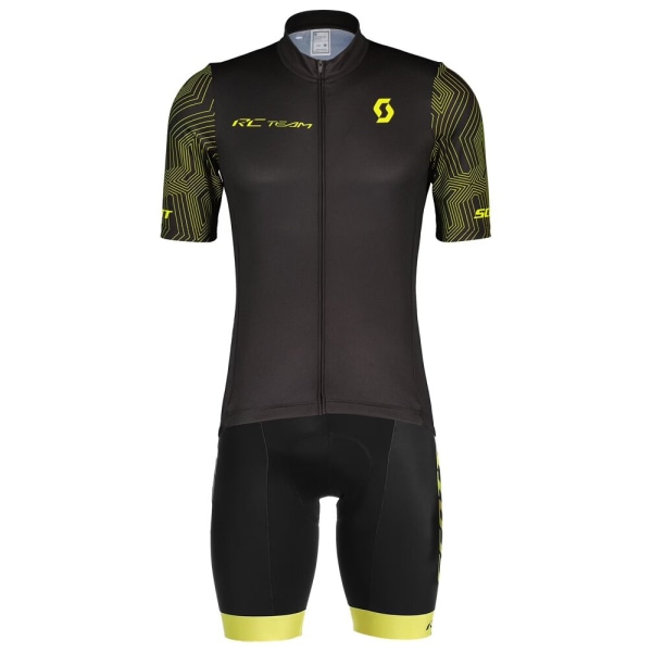 SCOTT Cykeltrøjer Sæt Sommer Cykeltøj Åndbar MTB maillot Mænd Kortærmede cykelskjorter Ropa Ciclismo Ridebukser Pic color Asian size - 4XL