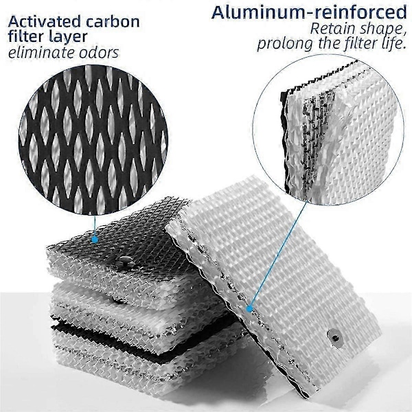 HWF100 Luftfugter Væge Filter E Erstatninger til HWF100-UC3 BWF100 Luftfugtere - 12 Pak
