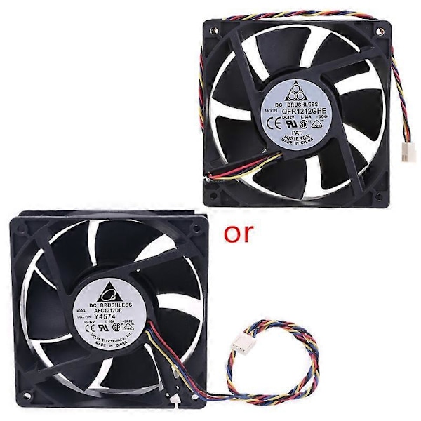 AFC1212DE 12cm 120x120x38mm 120mm Fläkt DC12V 1.60A Stor Luftvolym AFC1212DE