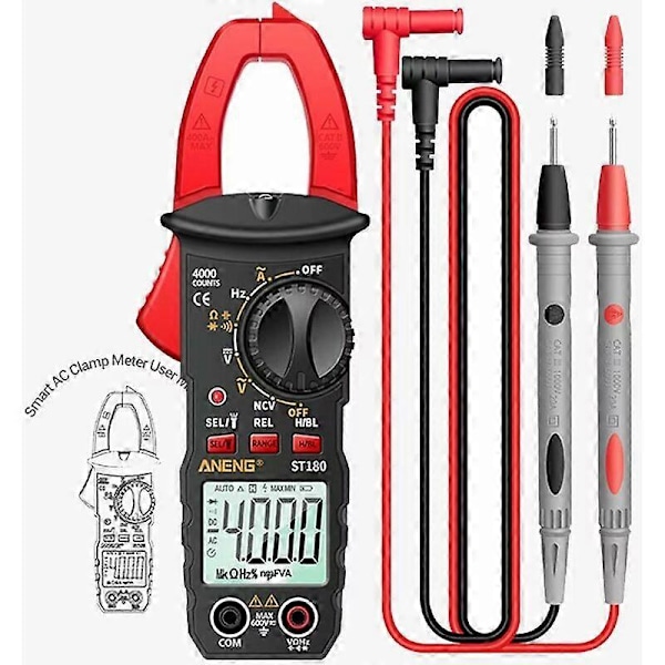 Bærbar Digitalt Multimeter, Digitalt Multimeter, Multifunksjon Voltmeter Automatisk Digitalt Multimeter Teller, Elektrisk Tester, Ohmmeter, Profesjonell