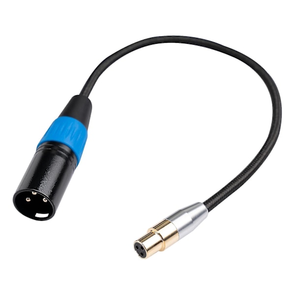 SA119GXK108BU 0,3 m 24K forgyldt Mini XLR til XLR han-kabel mikrofon lydadapterledning