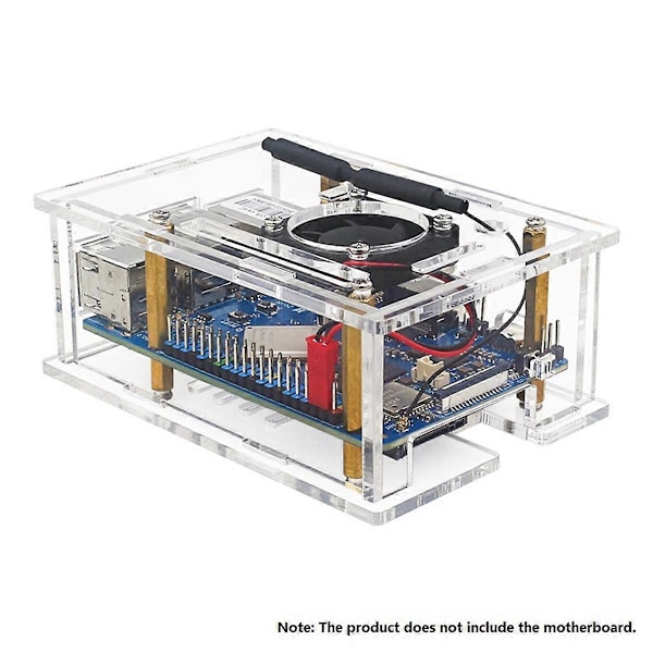 För Orange Pi 4A Fodral Akrylhölje Transparent Skal