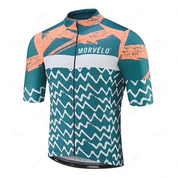 Morvelo Kesä Miesten Pyöräilyneulesarja Set Pyörä Vaatteet MTB Pyörä Vaatteet Lyhythihaiset Urheilut Ropa Maillot Ciclismo jersey 11 3XL