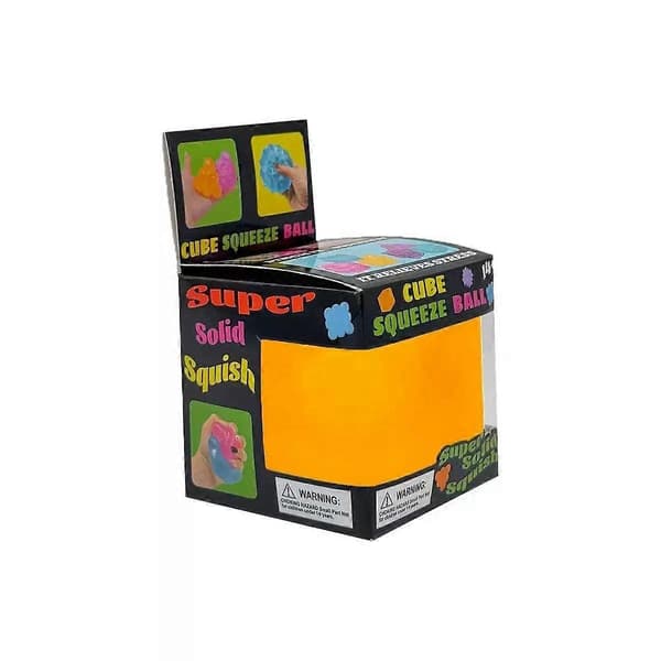 Squishy Stress Cube, Store Stressballer for Barn Voksne Squishy Angst Jag