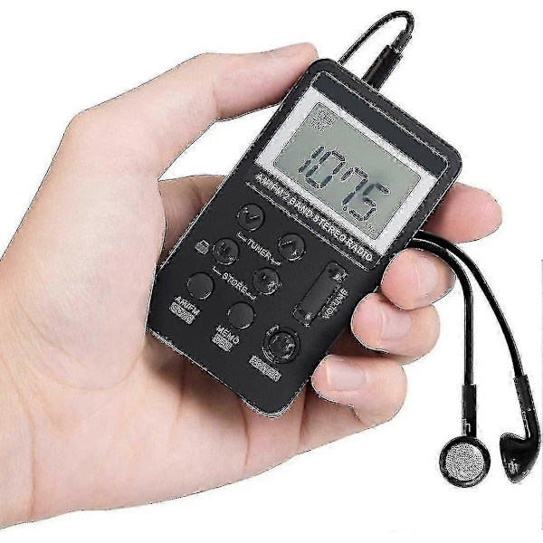 Ny Personlig AM/FM Lommeradio Bærbar Vr-robot, Mini Digital Tuning Walkman Radio, Med Oppladbart Batteri