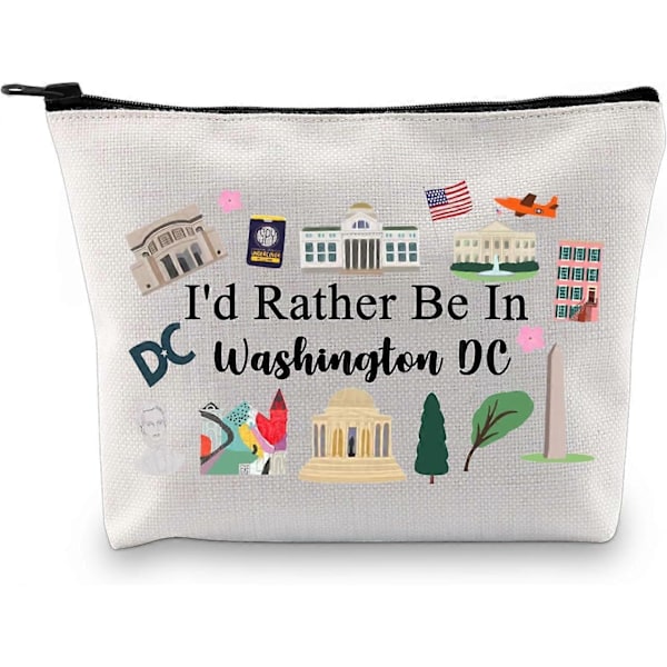 Washington DC Rejsegave Washington DC Makeup Taske Washington DC Rejse Kosmetiktaske Washington DC Tur Souvenir Gave (Washington DC)