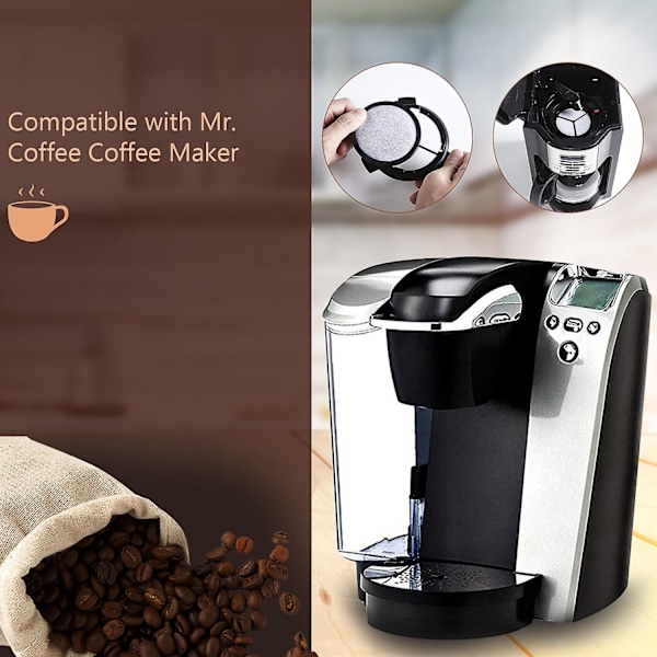 12-pack Kaffevattenfilter Disk Ersättningsfilter Kaffefilter Kompatibel med Mr. Coffee Maker Ma