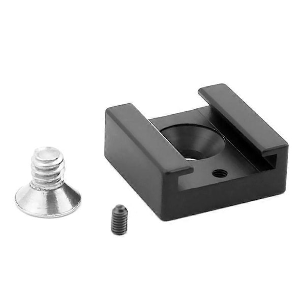 Triple Hot Shoe Mount Adapter Dobbelt Skrue Beslag Stativ Holder til DSLR Kamera