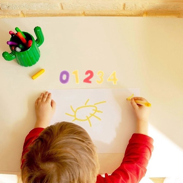 1 Sæt A-Z Bogstaver Svampe Stempel Værktøj Graffiti Maleri Svamp 0-9 Nummer Stempling (Bogstaver + Nummer)