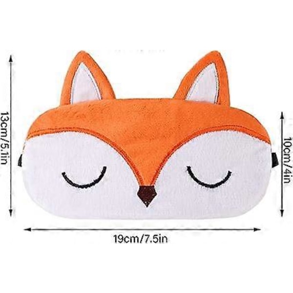 1 st Sovmask, Barns Sovmask Plysch Söt 3D Fluffig Mask för Barn Sovande Andningsbar Resa för Barn Flickor Kvinnor Vuxen