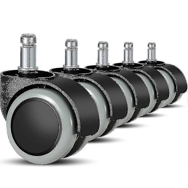 5 Pakke Kontorstolhjul 11 mm / 22 mm Erstatning Hardt Gulv For Gamingstoler, Svingstoler