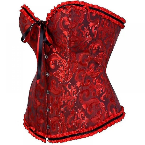 Tflycq Sexede Kjoler Til Kvinder Plus Size Kostume Overbust Korset Og Mini Nederdel Corselet dark red 4XL 12ba | dark red | 4XL | Fyndiq