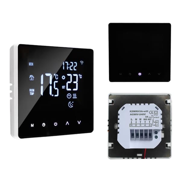 WiFi Smart Termostat Temperaturregulator til Vandvarme LCD Display Touch Screen Ugeprogram