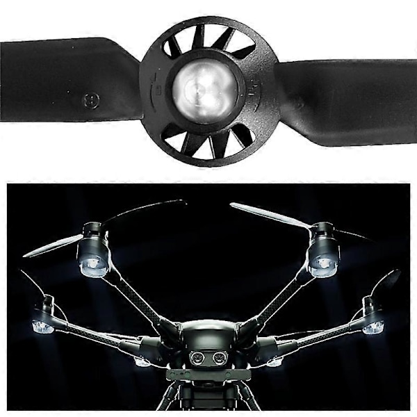 8 stk. propeller til Yuneec Q500 Typhoon 4K kamera drone reservedele Quick Release Self Locking Props erstatningsblad (sort)