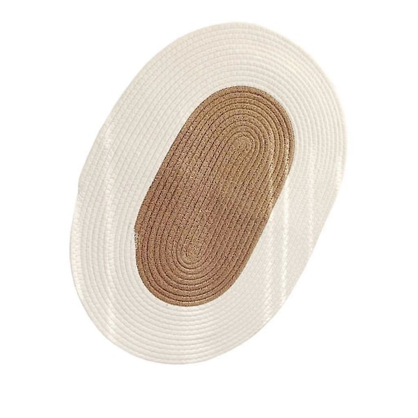 Naturmatta i jute med tofsdesign för sovrum, soffa, golvmatta 45 cm