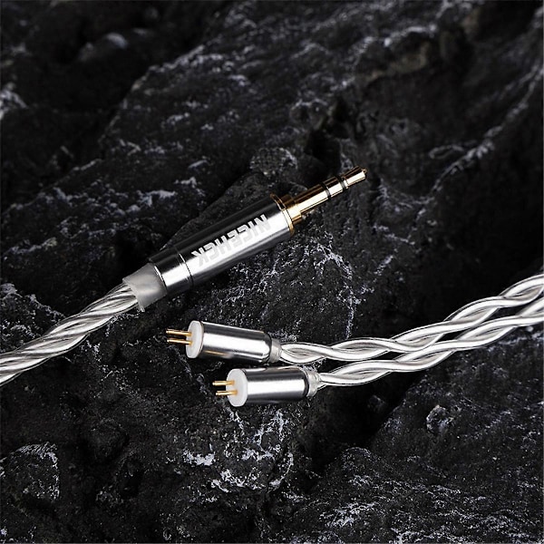 NICEHCK In Ear Monitor Udskiftningskabel 4N OFC+4N Sølvbelagt B