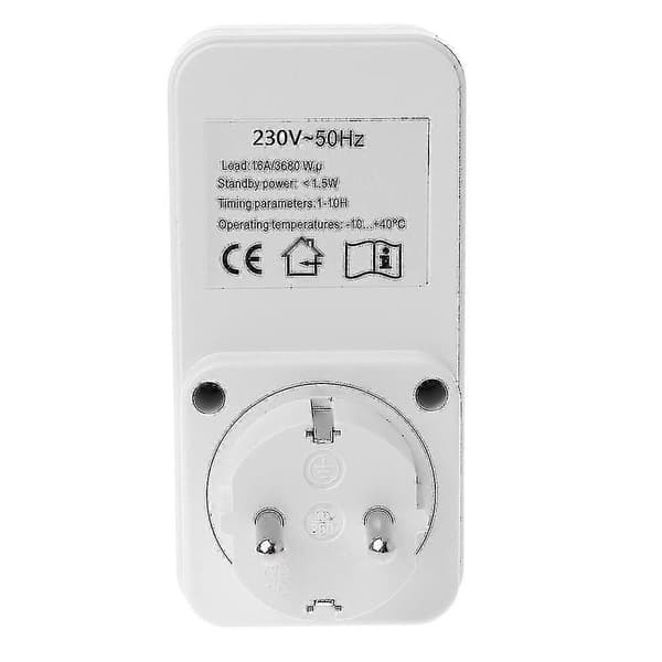 Nedräkningstimer Uttag Intelligent Tidsinställning Strömbrytare Timer Kontrolluttag Eu
