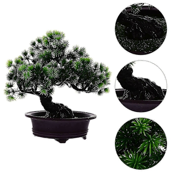 Keinotekoinen mänty ruukussa Bonsai Koti Toimisto Pöytäkasvi Koriste