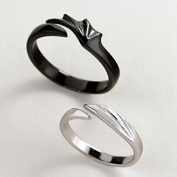 Ringer Par Ringer Engel Og Djevel Par Ringer Smykker Par Ringer Menn Og Kvinner Ringer (svart Og
