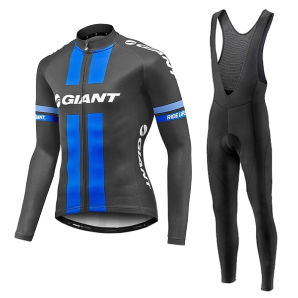 2023 GIANT Cykeltröja Set Höst Långärmad Ropa Ciclismo Cykelkläder för män Cykelkläder MTB Road Bike Suit Maillot Dark Grey 3XL