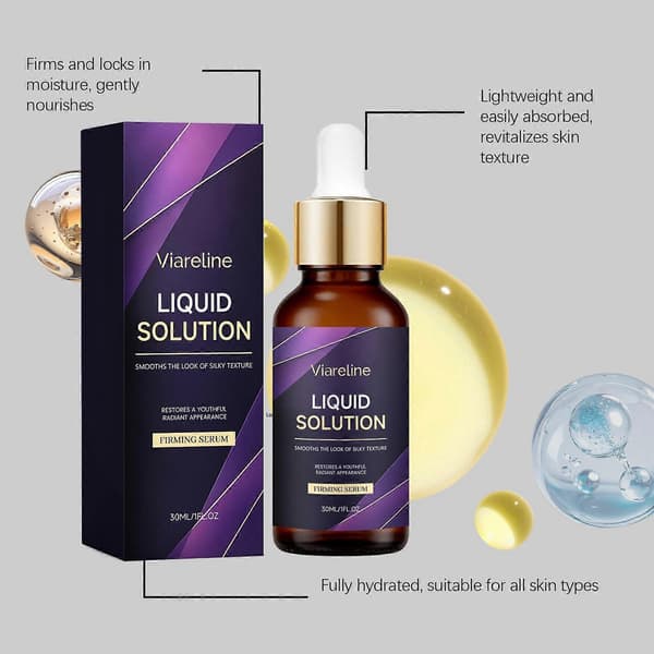 Oppstrammende flytende løsningsserum, 30 ml balanserende hudessens 2PCS