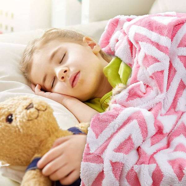 Soft Pink Throw Children S Filt För Fluffy Pläd Till Säng Soffa Lätt Jacquard Sherpa Fleece Filt Sängkläder Lämplig Russian Federation