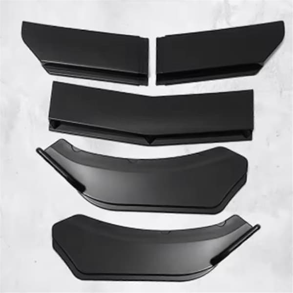 5 stk. Universal Frontleppe Hakespoiler Støtfanger Splitter Trinnvis Design Bil Modifiserte Spoilerdeler