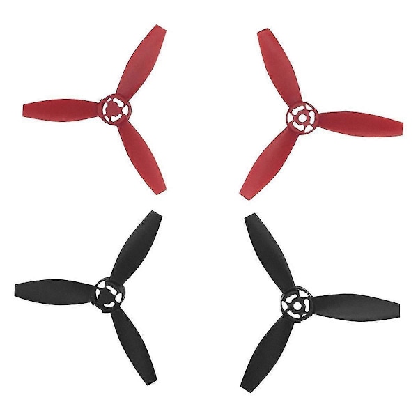 4 KPL Sopii Parrot Bebop 2 Droneen Potkurin Lavoille Drone-tarvikkeet Musta+Punainen