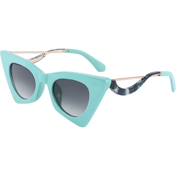 Ubiuo Dam Vintage 60-tals Cateye Solglasögon Cool Personlig Charm Modern Trendig Söta Kattögon Glasögon B2779