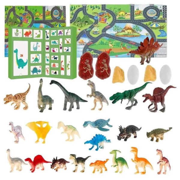 Jule-adventskalender Søte ender Dinosaur Lekesett For Barn Jul Jul Nedtelling Leker For Overraskelse Gaver style 11