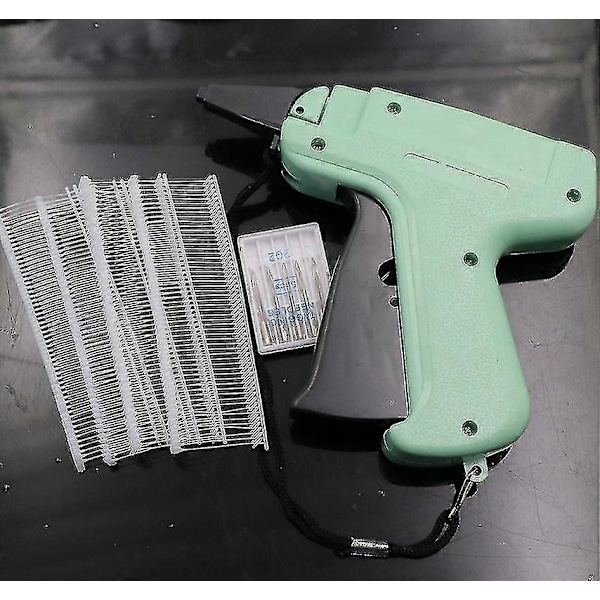 Merkepistol for klær, prismerkelapp, standard merkeapparatsett med 5 nåler og 1000 fester for butikk TY