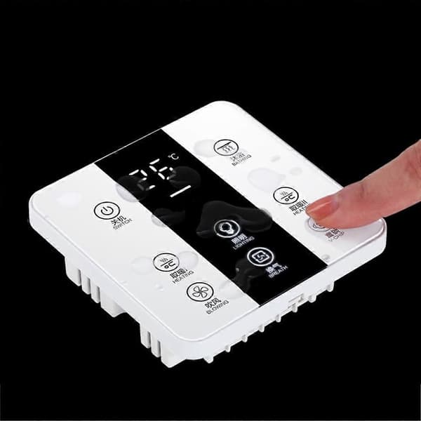 Smart Touchscreen Yuba Switch 8-vägs Badrum Vattentät Dammtät Panel