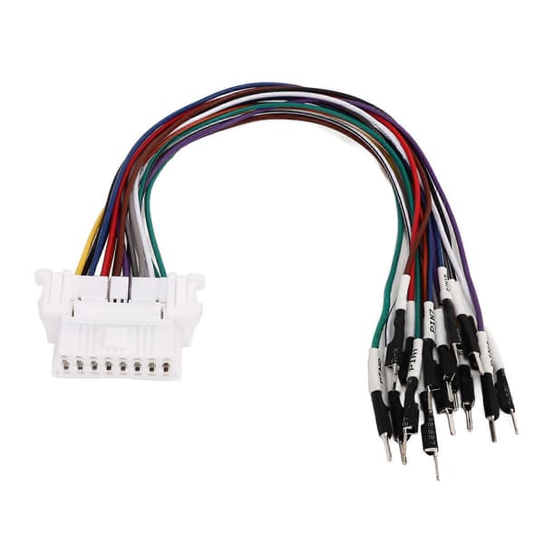 16-pin OBD2-stikkabel, svejsefri fejldetektering, kodefjernelse, diagnostisk jumper-adapterkabel