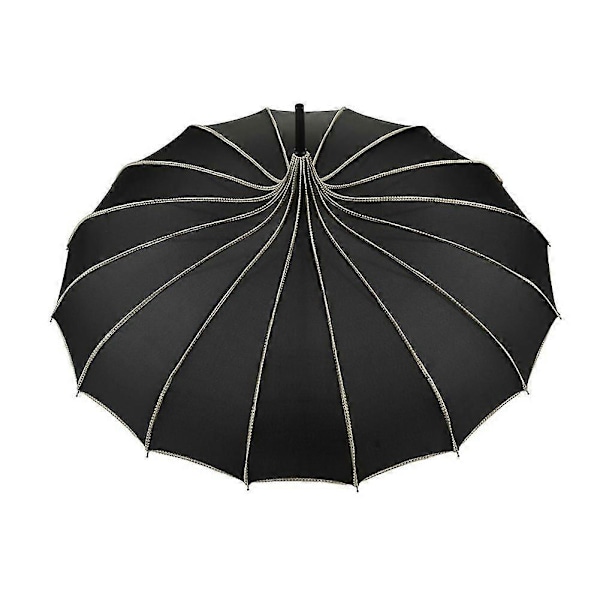 Vintage Pagode Paraply Sol Regn UV Beskyttende Paraply Til Regnvejrs Bryllupsfest