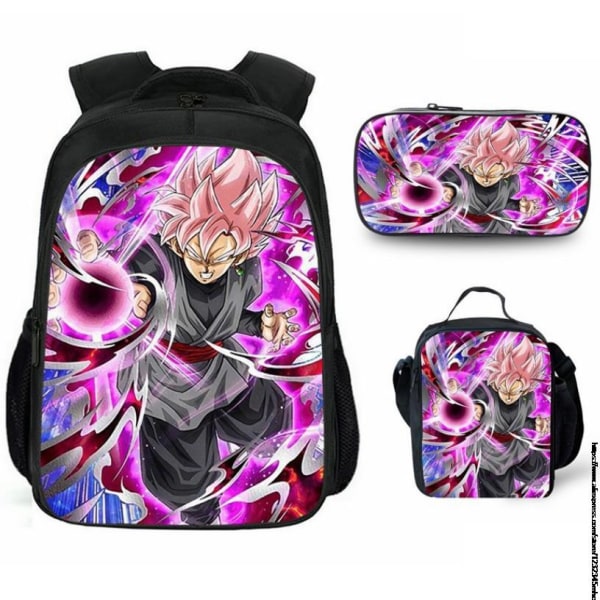 3st 16 tums Dragon Ball Goku skolväska Barn skolväska Pink 14inch