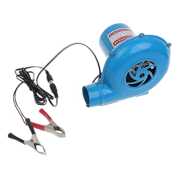 12V 30W Luftturboblower for Grill Piknik Camping Bål Kull