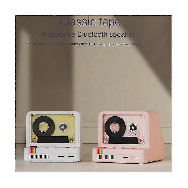 Klassisk Kassettebånd Bluetooth Højttaler Retro Praktisk Bærbar Aromaterapi...