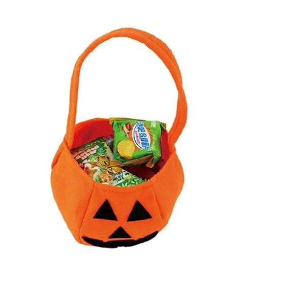 Hot Sale 1kpl/erä Halloween Juhlatarvikkeet Kuitukangas Kurpitsa Laukut Halloween Rekvisiitta Lasten Lelut Karkkikassit Style 2
