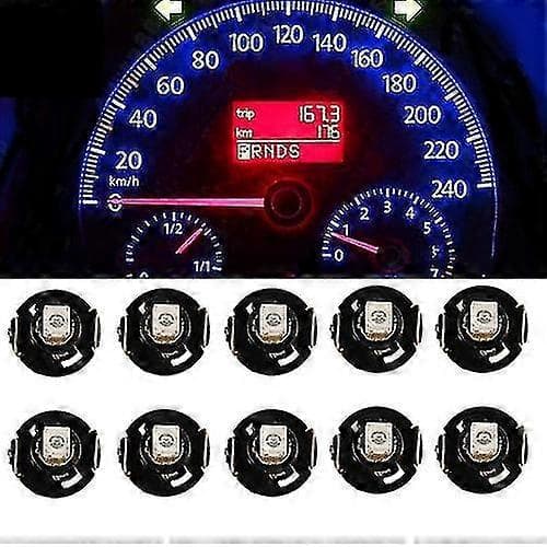 10 stk. T4.2 12V LED Pære Bilinstrument Dashboard Meter Panel Lys Lamper