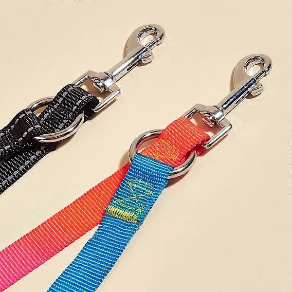 CAWAYI KENNEL Nylon Myk Kjæledyr Hund Kjetting Trekktau Bånd Frie Hender Diagonalt Hundetau Eksplosjonssikker Kjetting for Store Hunder