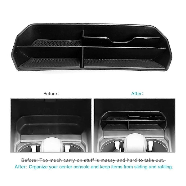 Mittkonsol Organizer Fack Förvaringslåda för Mazda CX50 CX-50 2023 2024 Interiörtillbehör