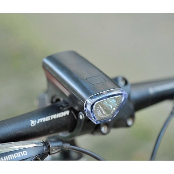 1 stk. Sykkellys LED Lommelykt Lys Lampe Sykkeltilbehør Campingutstyr (Svart)