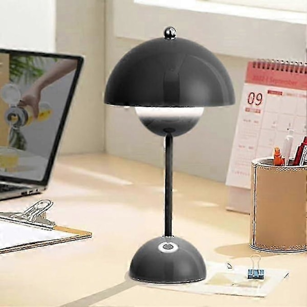 LED Blomkruka Bordslampa, Modern Macaron Lampa, Dimbar Bordslampa med 3 Färger