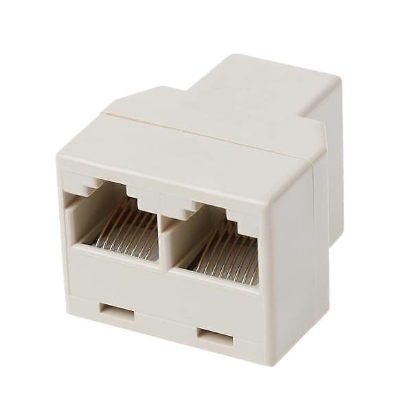 RJ45 CAT5 CAT5E Netværk Ethernet 1 til 2 Konnektor Adapter