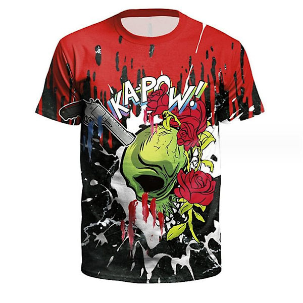 Halloween Skeleton Men Gutter T-skjorte style 7 M