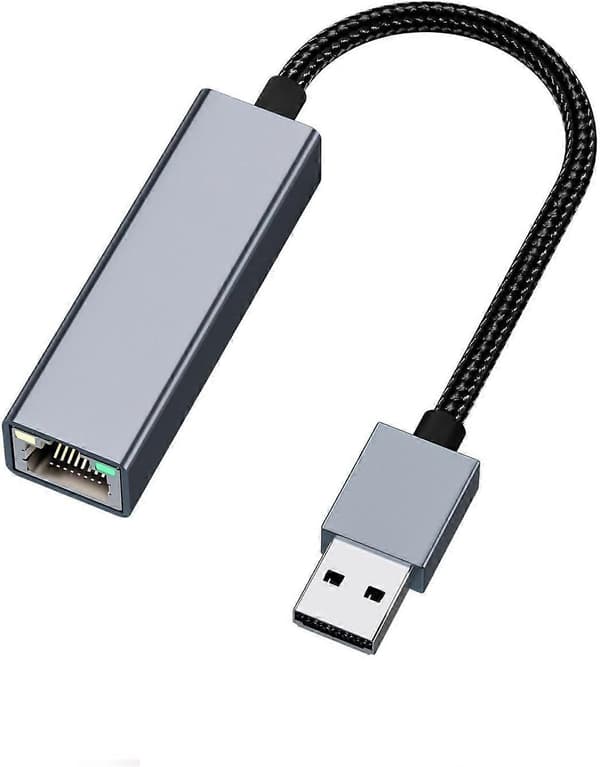 USB C til RJ45 Gigabit Ethernet-adapter, stabil kablet forbindelse, Plug and Play, aluminiumskabinet