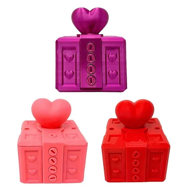 Irriterende Gaveeske med Skruer, 3D-Printet Skrueboks Valentinsdag Kjærlighetsgave Emballasje Gaveeske