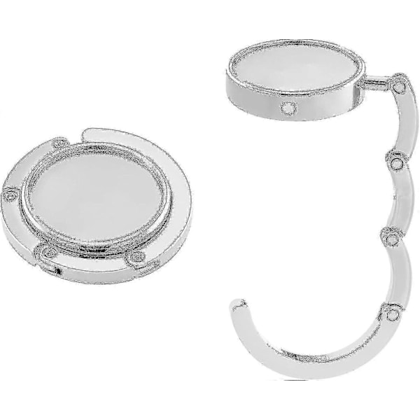 2x Väska Hängare - Vikbar Metall Väska Hängare - Väska Hållare För Bord Eller Skrivbord - Hängande Väska Och Små Objekt