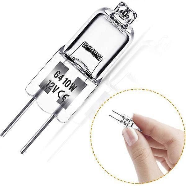 G4 halogenlamper 10W 12V - Varmhvit - 20 Pakning